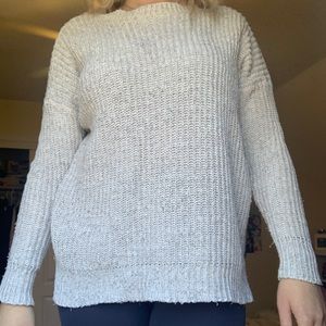 Hollister grey/tan long sweater